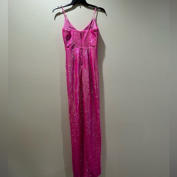 Macy’s pink sequin prom dress - Picture 2 of 2
